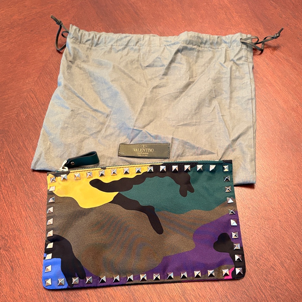 Authentic Women’s Valentino Camo Pouch In Really Good Condition
